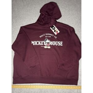 NWT Primark 2XL Mickey Hidden Pockets Hoodie
